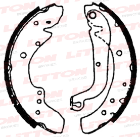 LITTON ZAPATA DE FRENO FIAT DUCATO RENAULT MASTER 2.5  CITROEN C25 VAN