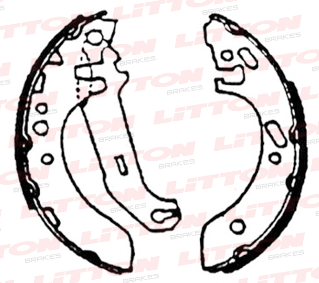 LITTON ZAPATA DE FRENO FORD ESCORT 1.3 - 1.4 - 1.6 - 1.8 FIESTA ORION