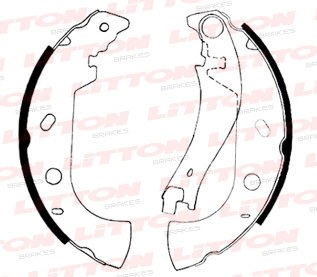 LITTON ZAPATA DE FRENO FIAT BRAVA MAREA WEEKEND 1.8 16V PALIO WEEKEND 1.5 - 1.6 16V