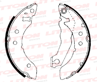 LITTON ZAPATA DE FRENO FORD ESCORT ORION