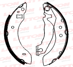 LITTON ZAPATA DE FRENO FORD ESCORT 1.6 83/92