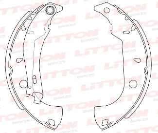 LITTON ZAPATA DE FRENO FIAT FIORINO PALIO WEEKEND 1.6 16V