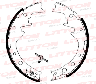 LITTON ZAPATA DE FRENO TOYOTA HIACE HILUX RUNNER 4