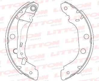 LITTON ZAPATA DE FRENO RENAULT KANGOO MEGANE SCENIC 97>