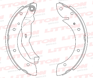 LITTON ZAPATA DE FRENO FIAT LINEA 1.9 PALIO ADVENTURE PUNTO WEEKEND 1.6 - 1.8