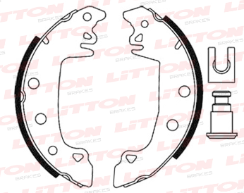 LITTON ZAPATA DE FRENO RENAULT FUEGO R18