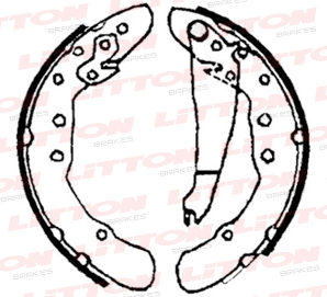 LITTON ZAPATA DE FRENO AUDI 80 SEAT INCA VW GOLF PASSAT