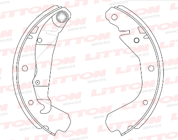LITTON ZAPATA DE FRENO CHEVROLET AGILE 1.4 CORSA 10>