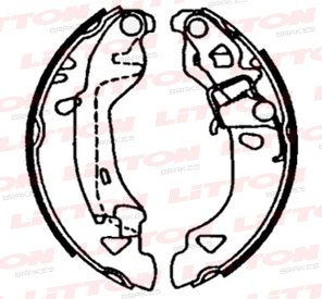 LITTON ZAPATA DE FRENO FIAT BRAVO  PUNTO 1.1 - 1.2 - 1.4 - 1.6 - 1.7D TIPO