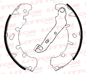 LITTON ZAPATA DE FRENO FORD FIESTA 203 X 36