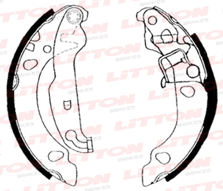 LITTON ZAPATA DE FRENO FORD KA