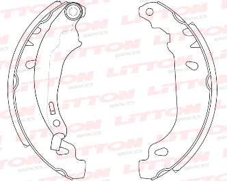 LITTON ZAPATA DE FRENO CITROEN XSARA 1.4 - 1.8 ZX 1.6 - 1.8 - 1.9 PEUGEOT 205 1.0 - 1.1 - 1.3 - 1.4 206 207 306 1.6 - 1.8 - 2.0