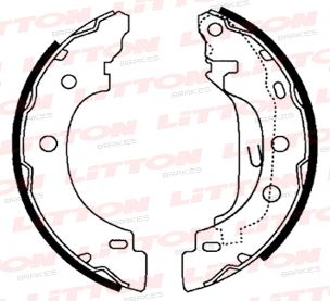 LITTON ZAPATA DE FRENO RENAULT KANGOO