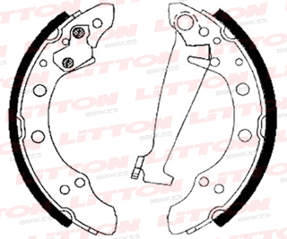 LITTON ZAPATA DE FRENO AUDI 80 90 SEAT CORDOBA IBIZA TOLEDO VW GOLF PASSAT POLO VENTO