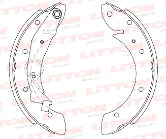 LITTON ZAPATA DE FRENO CITROEN PICASSO 1.6 - 1.8 - 2.0 99> PEUGEOT PARTNER 96>