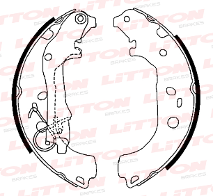 LITTON ZAPATA DE FRENO FIAT IDEA
