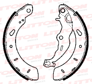 LITTON ZAPATA DE FRENO FORD FOCUS II 13>