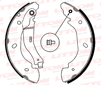 LITTON ZAPATA DE FRENO FORD TRANSIT ROD. 15