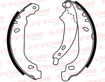 LITTON ZAPATA DE FRENO FIAT PUNTO TEMPRA TIPO RENAULT CLIO II 1.2 - 1.6 - 1.9 D TWINGO