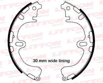 LITTON ZAPATA DE FRENO TOYOTA COROLLA