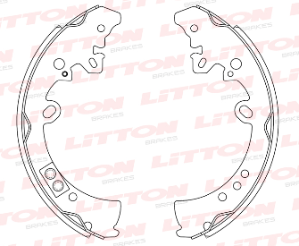 LITTON ZAPATA DE FRENO TOYOTA HILUX III 07/ - SWG4 05/