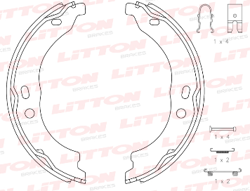 LITTON ZAPATA DE FRENO CITROEN JUMPER III 2.2 - 3.0 HDI FIAT DUCATO 2.3 JTD PEUGEOT BOXER 2.2 - 2.3 HDI 11/