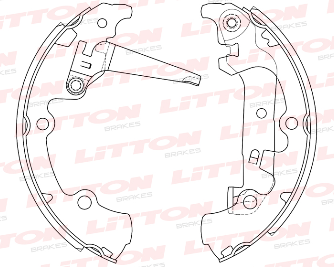 LITTON ZAPATA DE FRENO FORD ECOSPORT 1.4 - 1.6 - 2.0 FIESTA 1.4 - 1.6
