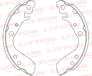 LITTON ZAPATA DE FRENO HONDA FIT 1.4 - 1.5 03/08