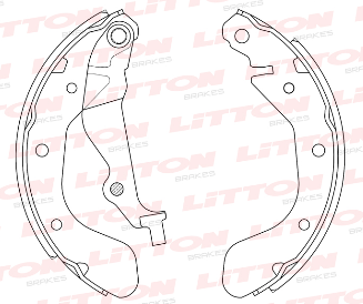 LITTON ZAPATA DE FRENO CHEVROLET AVEO 08/ SONIC SPARK 10/