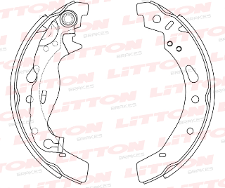 LITTON ZAPATA DE FRENO FORD KA 1.5 16V FIESTA KINETIC 1.6 16V SIGMA 13/