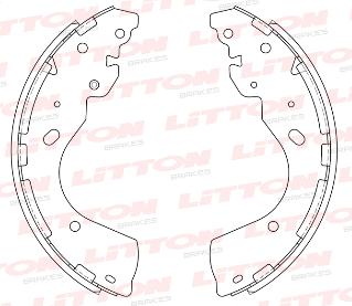 LITTON ZAPATA DE FRENO FORD RANGER 12/ NISSAN FRONTIER D40 04/