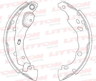 LITTON ZAPATA DE FRENO CITROEN C3 PEUGEOT 208 12/