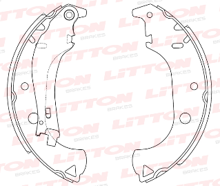 LITTON ZAPATA DE FRENO FIAT STRADA ADVENTURE 03/