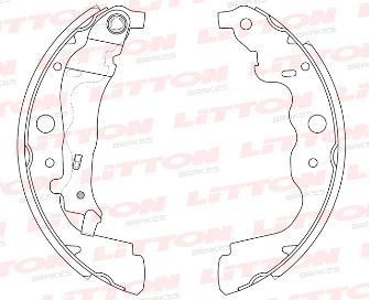 LITTON ZAPATA DE FRENO RENAULT DUSTER 1.6 - 2.0 CAPTUR DUSTER CLIO IV LOGAN SANDERO 11/