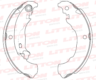 LITTON ZAPATA DE FRENO FIAT GRAND SIENA PALIO SPORTING 1.6 16V UNO WAY 1.4 EVO 10/