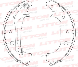 LITTON ZAPATA DE FRENO FORD ECOSPORT 1.6 - 2.0 16V KINETIC 13/