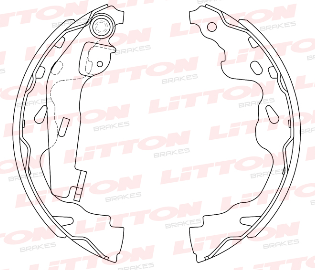 LITTON ZAPATA DE FRENO NISSAN KICKS 1.6 16V VW GOL TREND 13/ SURAN 15/