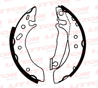 LITTON ZAPATA DE FRENO FORD ESCORT ORION C/PALANCA