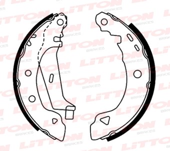 LITTON ZAPATA DE FRENO CITROEN AX RENAULT EXPRESS LAGUNA R19