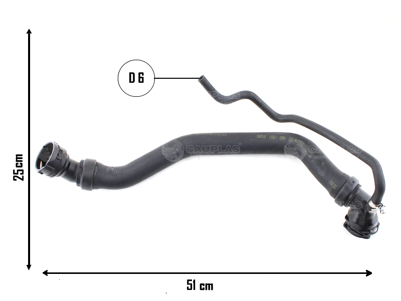 CAUPLAS MANGUERA RADIADOR VW VENTO 2.0 TSI	12/14