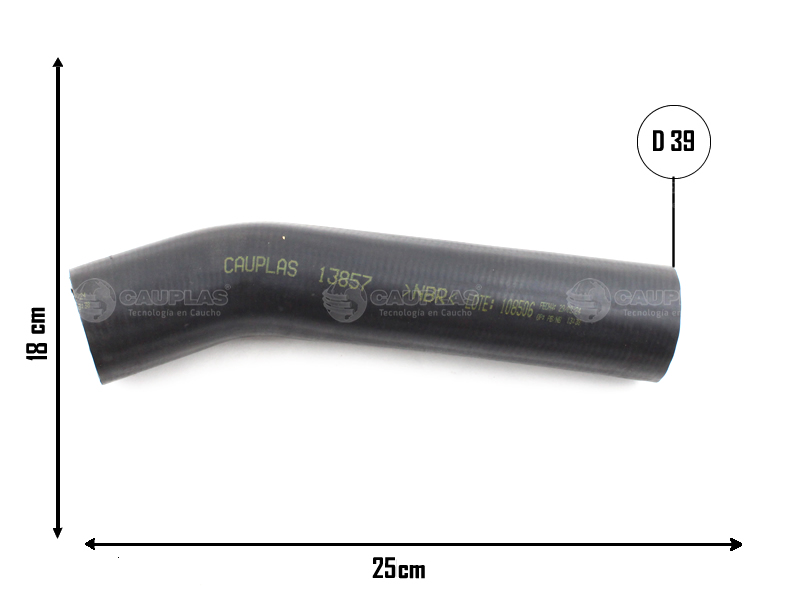 CAUPLAS MANGUERA COMBUSTIBLE CHEV SPIN 1.8 GASOLINA 13/16
