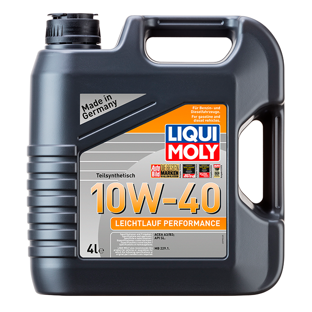 LIQUI MOLY ACEITE SINTETICO LEICHTLAUF PERFORMANCE 10W-40 4L