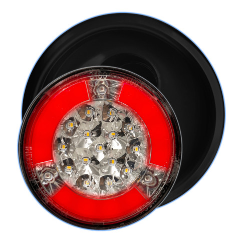 BAIML FARO REDONDO ELECTRONICO Ø 4 '' MULTIFUNCION BIVOLTAJE 12/24V POSICION STOP GIRO RETROCESO