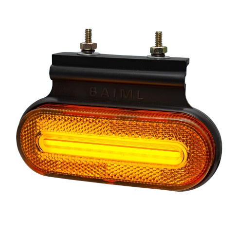 BAIML FARO POSICION DELIMITADOR DELIMITADOR LATERAL RETRO REFLECTOR AMBAR  CON CABLE ENVAINADO BIPOLAR