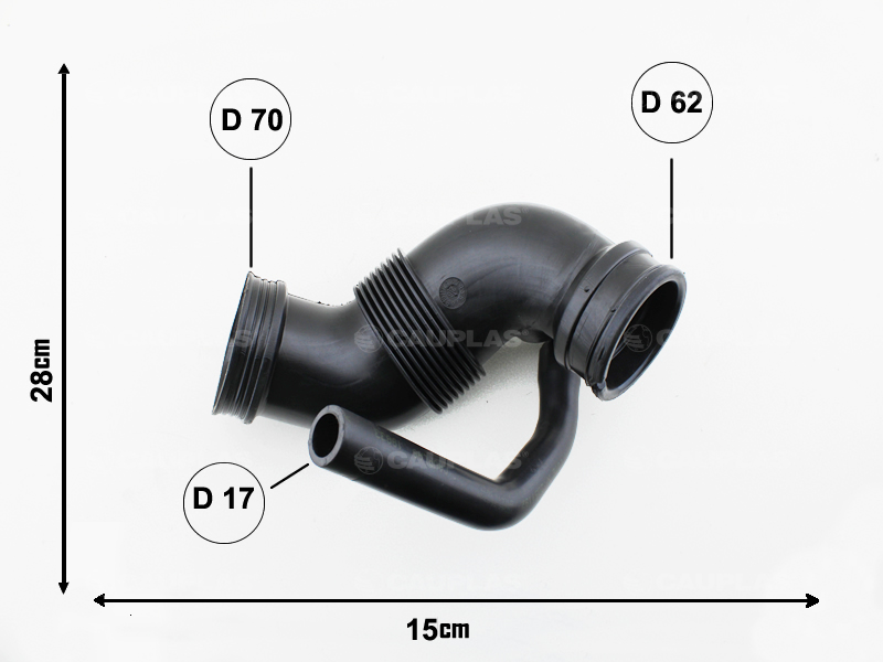 CAUPLAS MANGUERA CIRCULACION DE AIRE FIAT TORO 2.0 16V MULTIJET 16/22 JEEP COMPASS /RENEGADE  2.0 16V MULTIJET