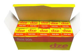 DZE CAJA X 10 UNIDADES MINI RELAY UNIVERSAL 12V 50A 5T SALIDA DOBLE