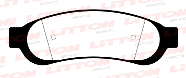 LITTON PASTILLAS FRENO TRAS.  F100 3.0 - 3.9D SUPER DUTY 06/... F250 F350 08/...
