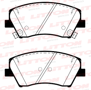 LITTON PASTILLAS FRENO DEL. HYUNDAI CRETA 1.4 - 1.6 MPI VELOSTER II 1.4 T-GDI 18/...