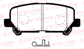 LITTON PASTILLAS FRENO TRAS. HONDA PILOT 12/...