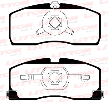 LITTON PASTILLAS FRENO DEL. LIFAN 320 1.3 4CIL. 16V 12/...